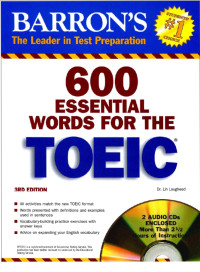 Image of 600 Essential Word for the TOEIC