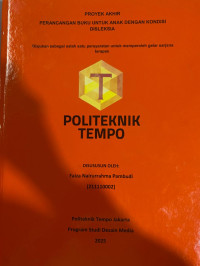 Image of PERANCANGAN BUKU UNTUK ANAK DENGAN KONDISI DISLEKSIA