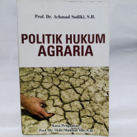 Image of Politik Hukum Agraria