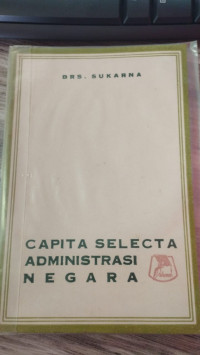 Image of capita selecta administrasi negara