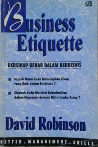 Image of Business Etiquette : Bersikap Benar dalam Berbisnis