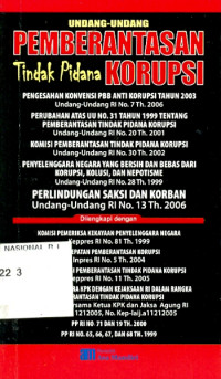 Image of undang-undang pemberantasan tindakan pidana korupsi