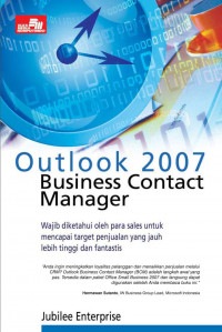 Image of Outlook 2007 Business Contact Manager