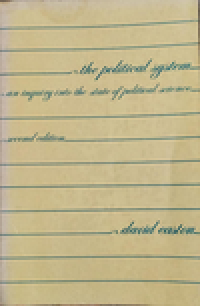 Image of The Political System : An Inquiry Into The of Political Science