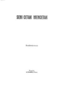 Image of Seni Cetak Mencetak