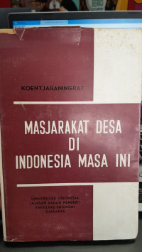 Image of Masjarakat Desa Di Indonesia Masa Ini